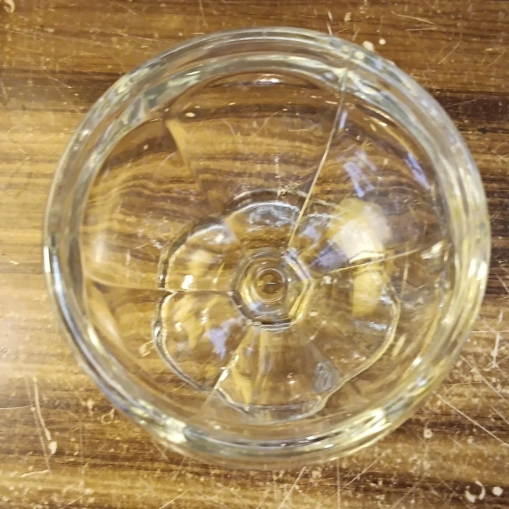 Vintage Federal Glass ice cream cups and holders